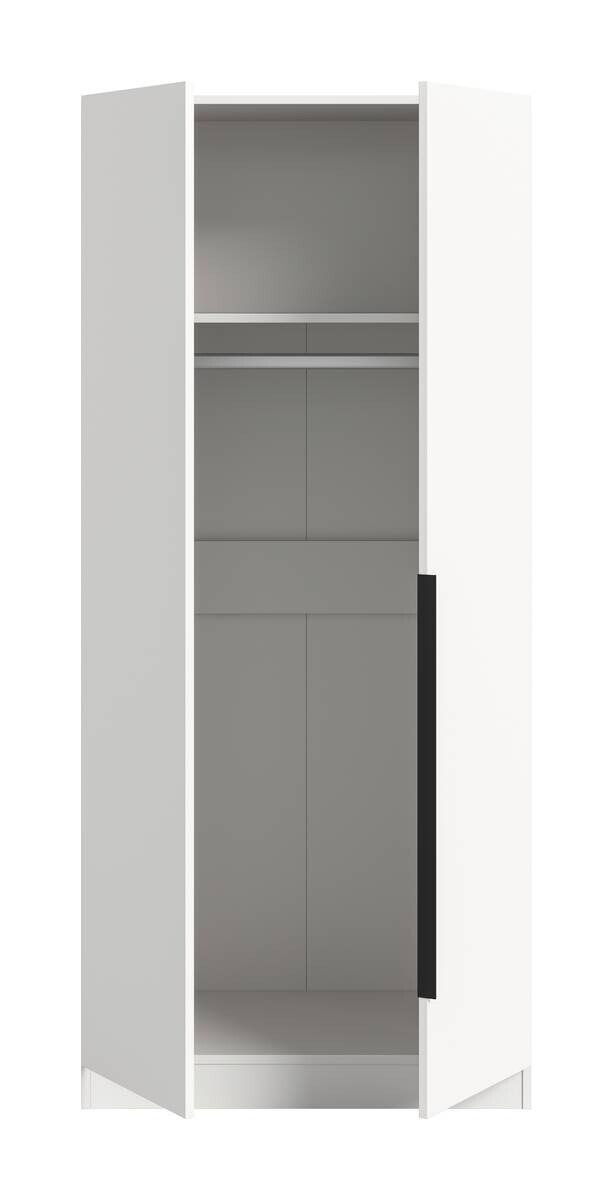 Kleiderschrank KOPENHAGEN weiß B/H/T: ca. 80x181x52 cm