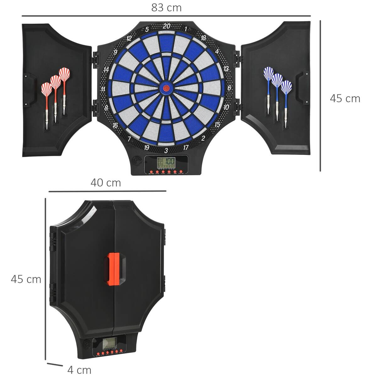SPORTNOW Elektronische Dartscheibe B/H/L: ca. 45x83x4 cm