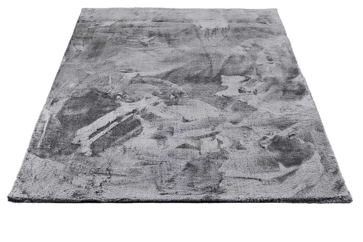 Fellimitat Maya Silbergrau B/L: ca. 120x160 cm
