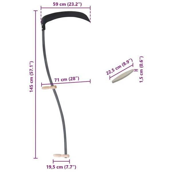 Sense schwarz L: ca. 145 cm