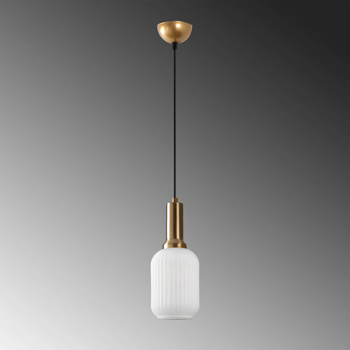 Opviq Pendelleuchte Asker-15191 gold Glas Metall B/H/T/L/D: ca. 13x118x13x13x13 cm E27 1 Brennstellen