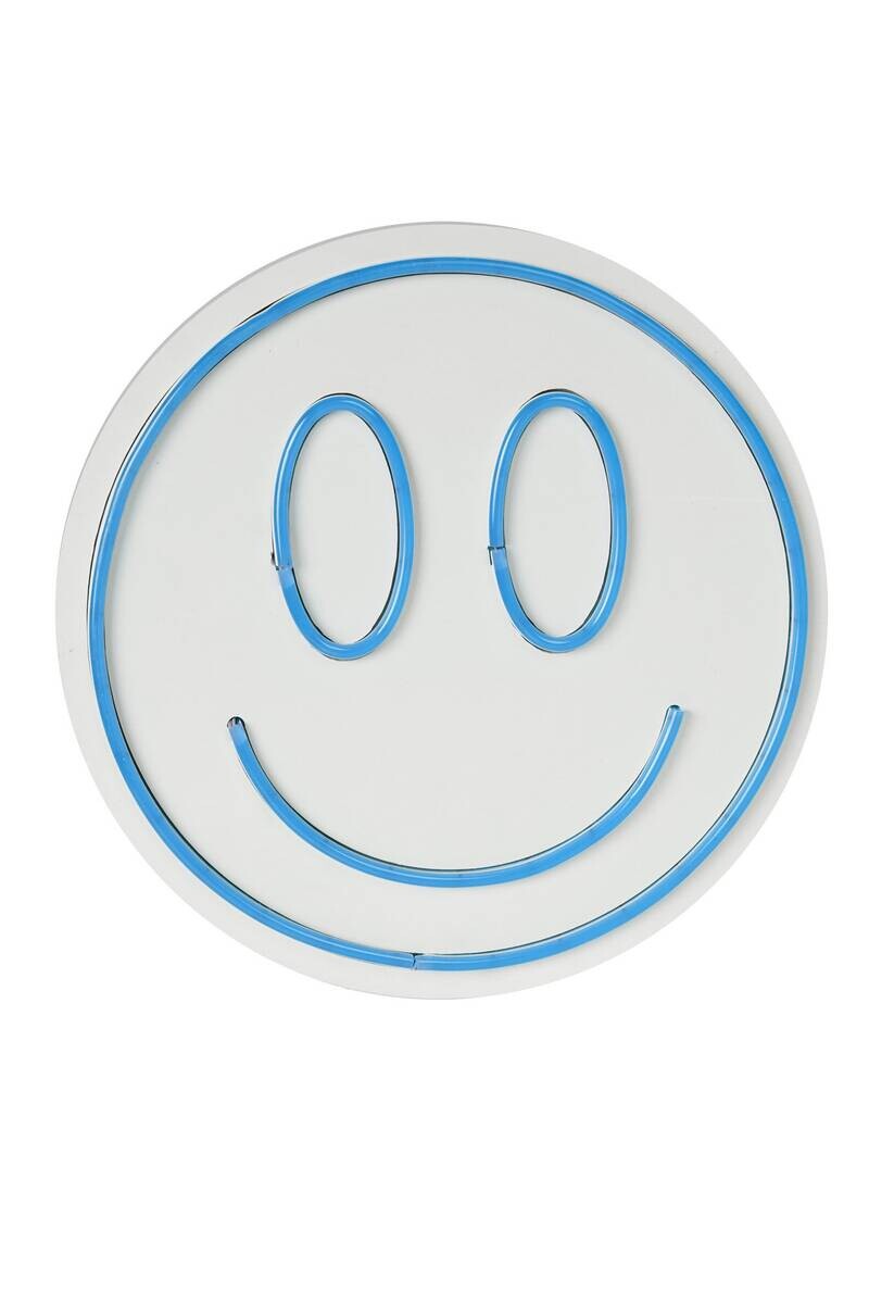 Opviq LED-Wandleuchte blau PVC B/H/T/L: ca. 27x27x2x27 cm