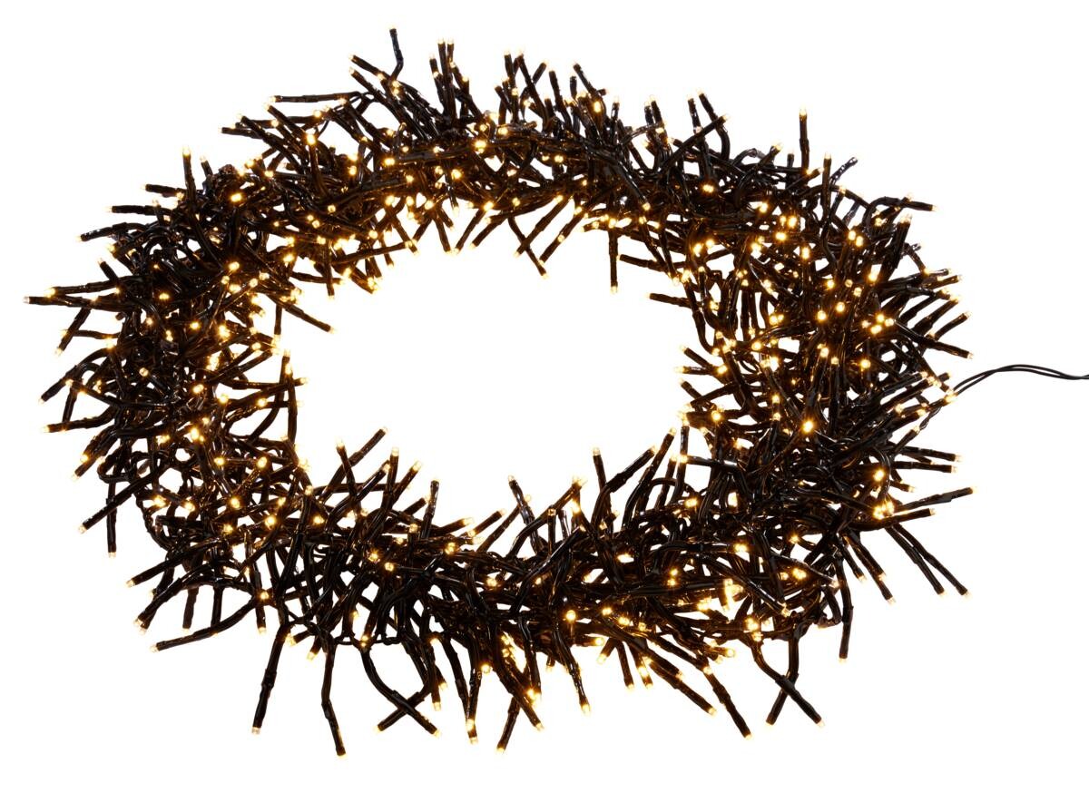 LED-Cluster-Lichterkette warmweiß Kunststoff L: ca. 5600 cm