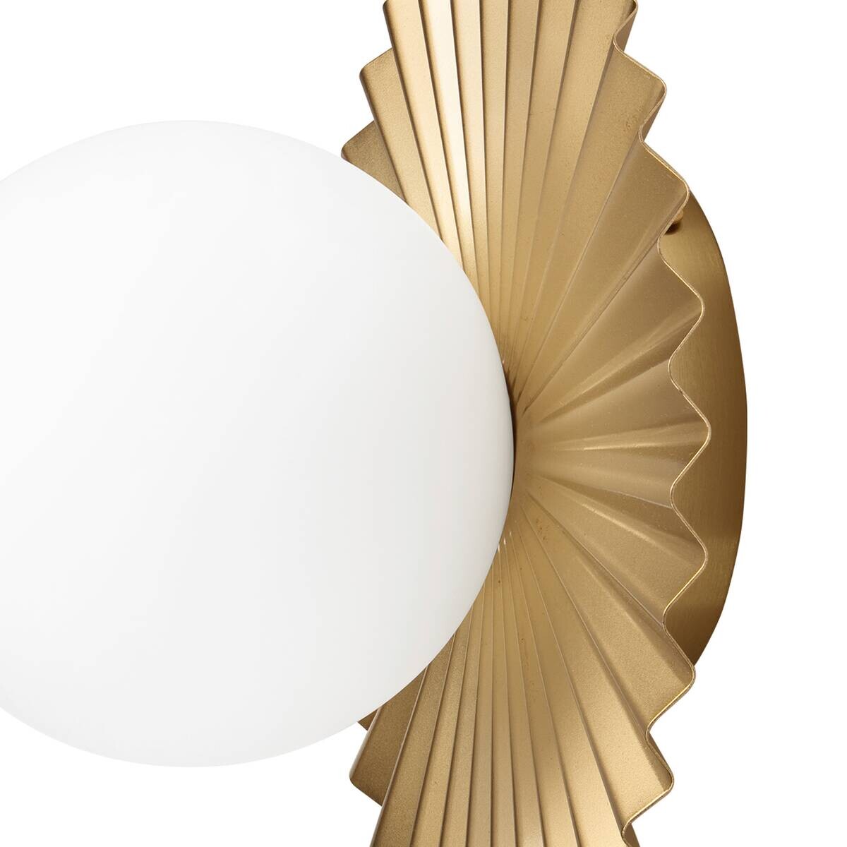 Lamkur Wandleuchte Kupfer Stahl Glas B/H/L: ca. 20x20x20 cm G9 1 Brennstellen