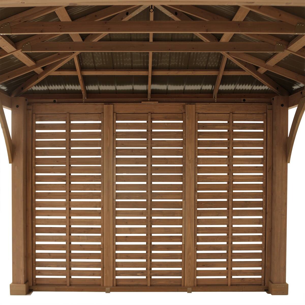 Westmann Seitenwand für Pavillon Devon natur Holz B/H/T: ca. 322,6x226,7x7,6 cm