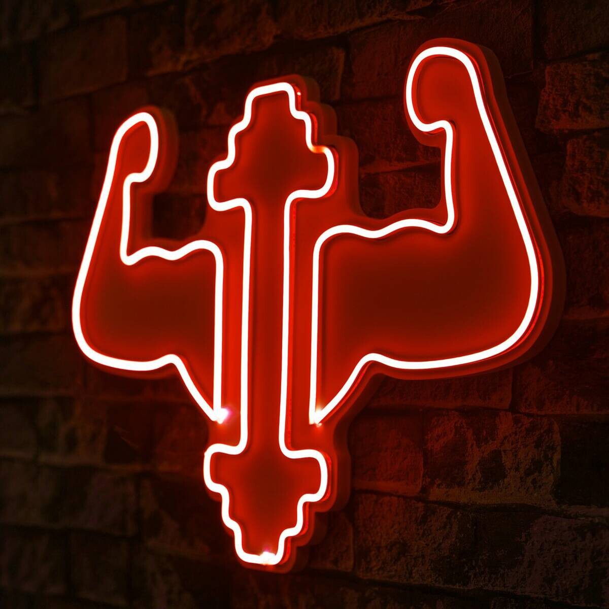 Opviq LED-Wandleuchte rot PVC B/H/T/L: ca. 56x38x3x56 cm
