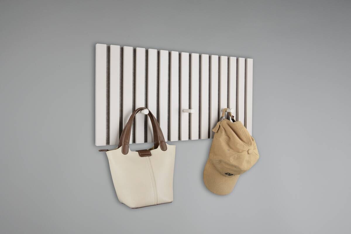 Wandpaneel Grace sand MDF Filz B/H/T: ca. 60x30x7 cm