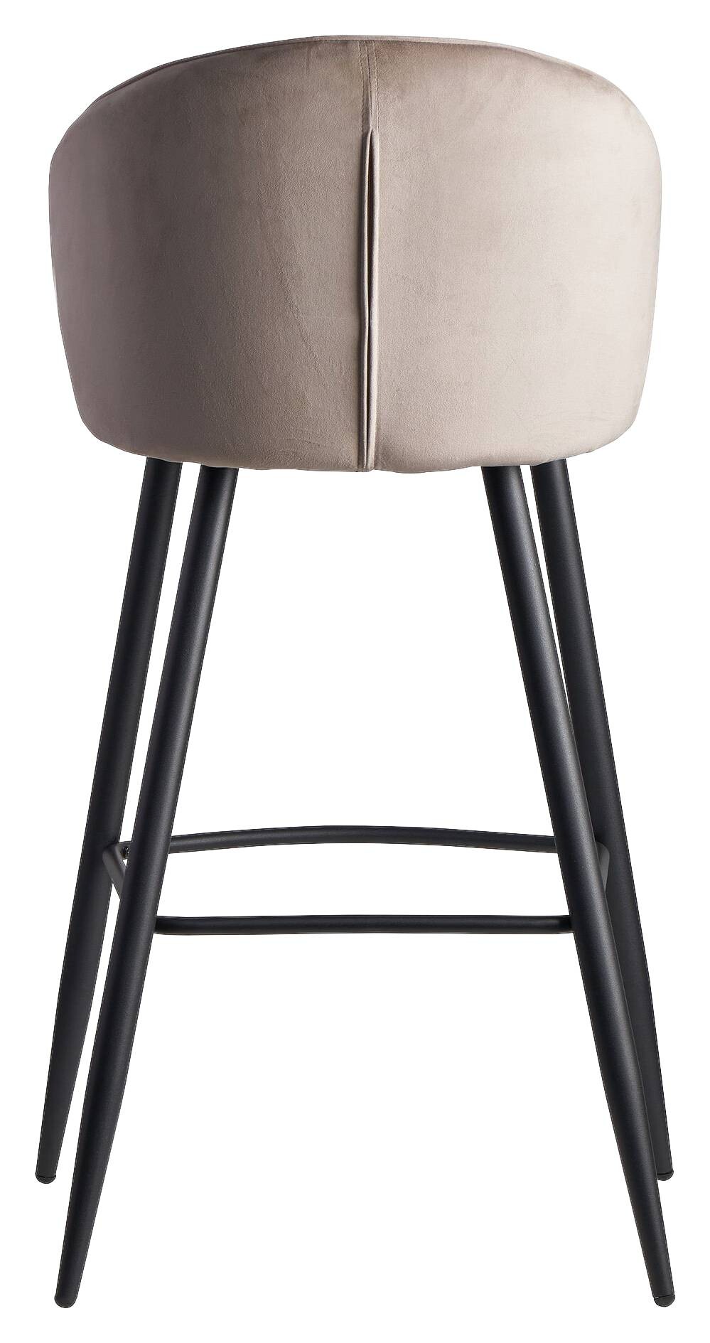 Barhocker beige Stoff B/H/T: ca. 56x102,5x52,5 cm