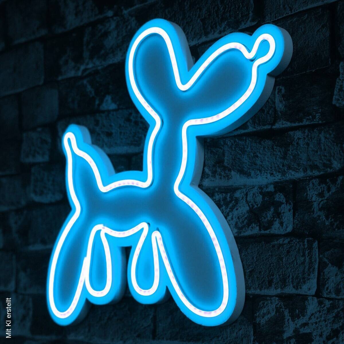 Opviq LED-Wandleuchte blau PVC B/H/T/L: ca. 31x35x3x31 cm