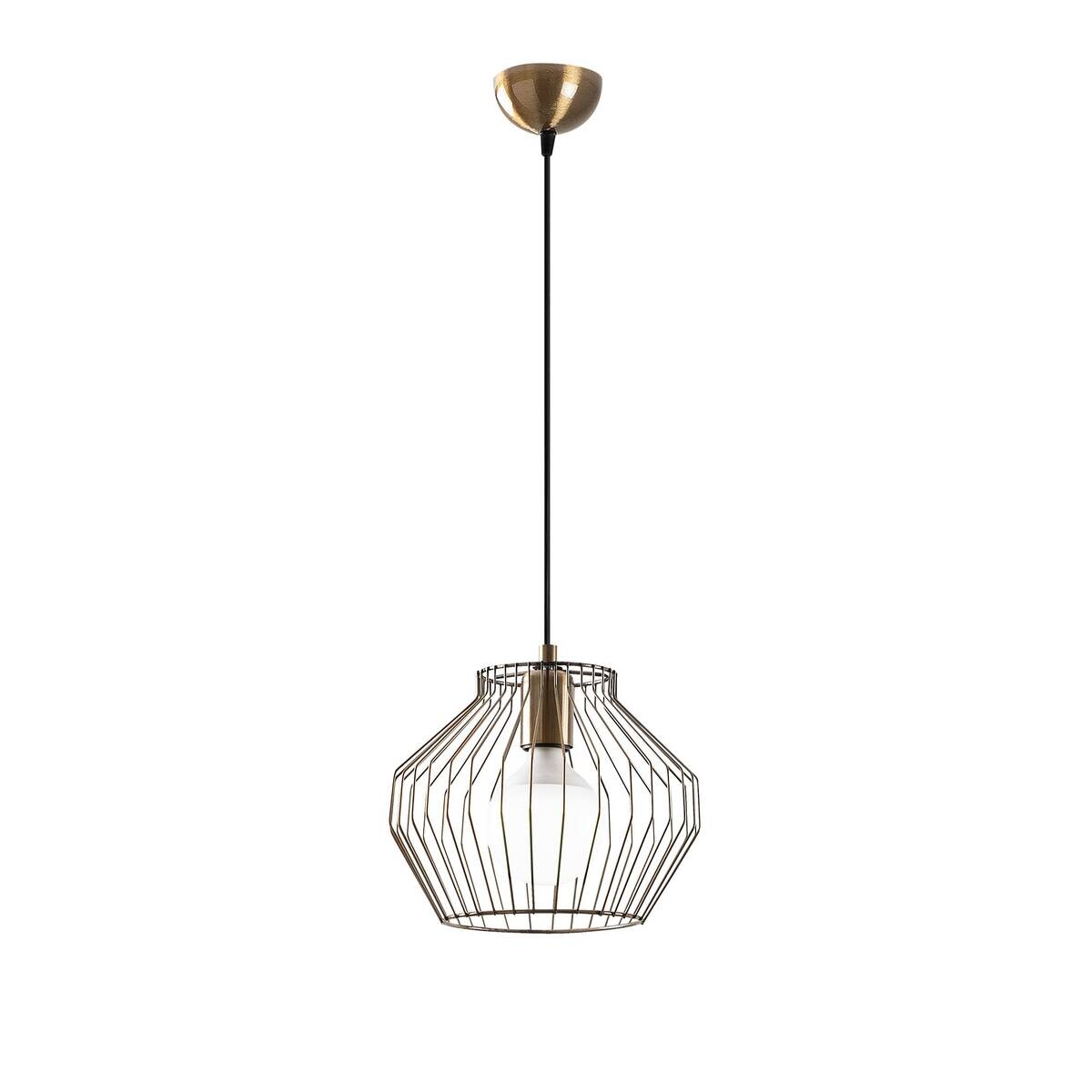 Opviq Pendelleuchte bronze B/H/T: ca. 25x116x25 cm E27 1 Brennstellen