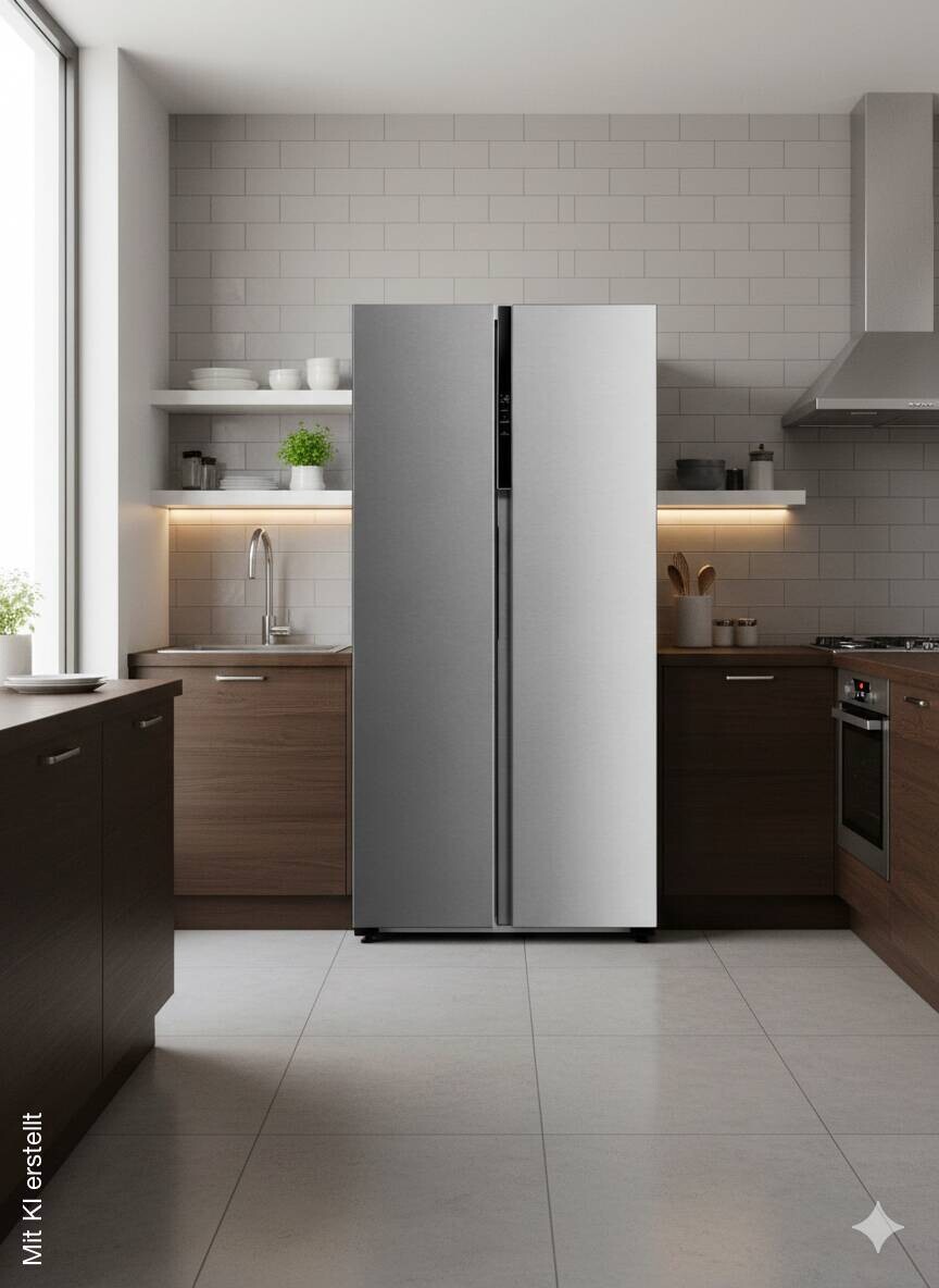 POCOline Side-by-Side SBS179-460EIXDNF Inox B/H/T: ca. 83,5x177,5x63,5 cm