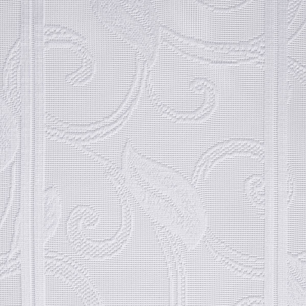 Scheibengardinen-Meterware Ranke weiß H: ca. 80 cm