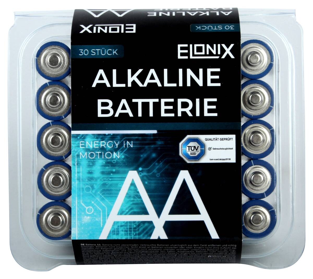 Elonix Batterie AA/Mignon (LR6) 30er Pack