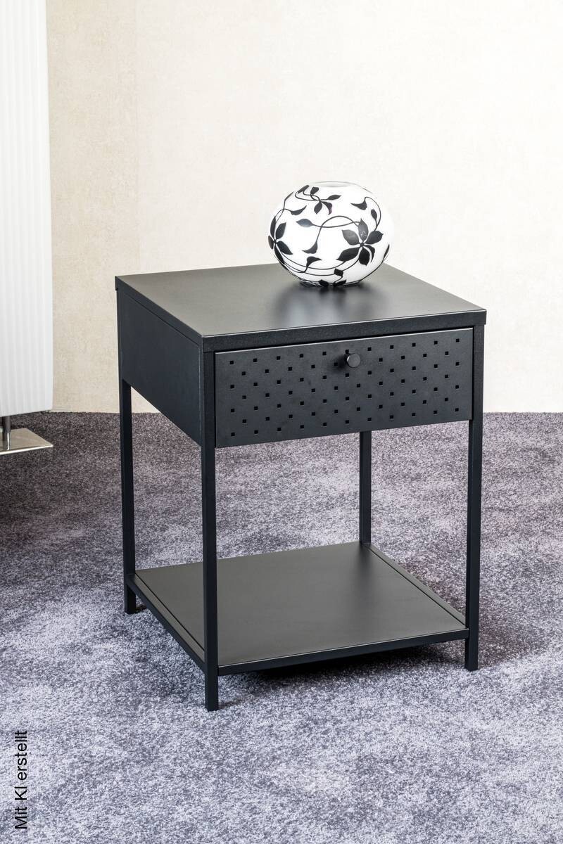 Beistelltisch schwarz B/H/T: ca. 40x53x40 cm
