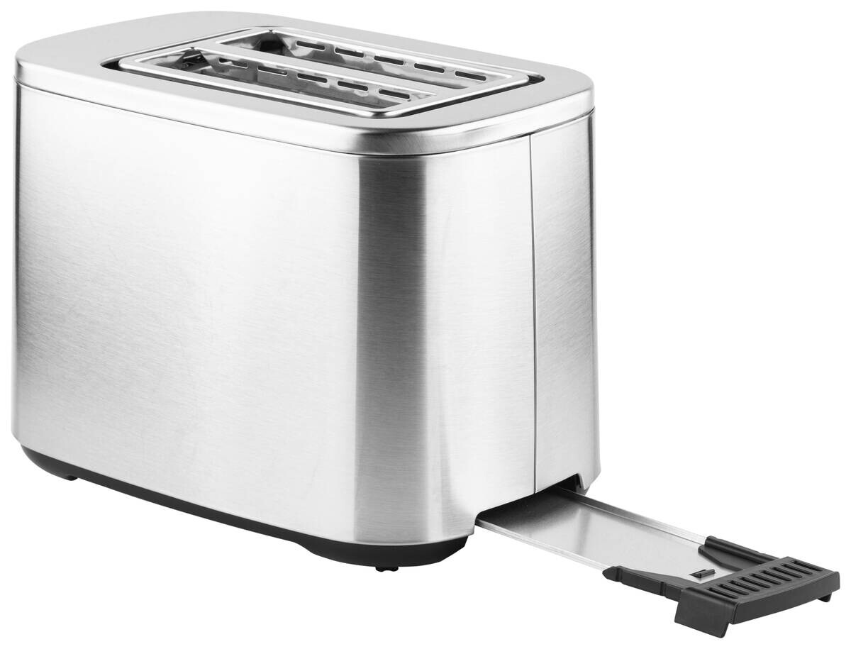 POCOline Toaster silber Edelstahl Kunststoff B/H/L: ca. 16,8x19x28,4 cm
