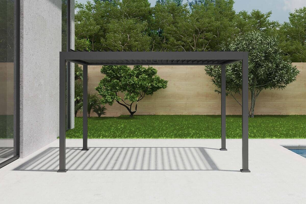Pergola anthrazit Aluminium B/H/L: ca. 300x256x393 cm