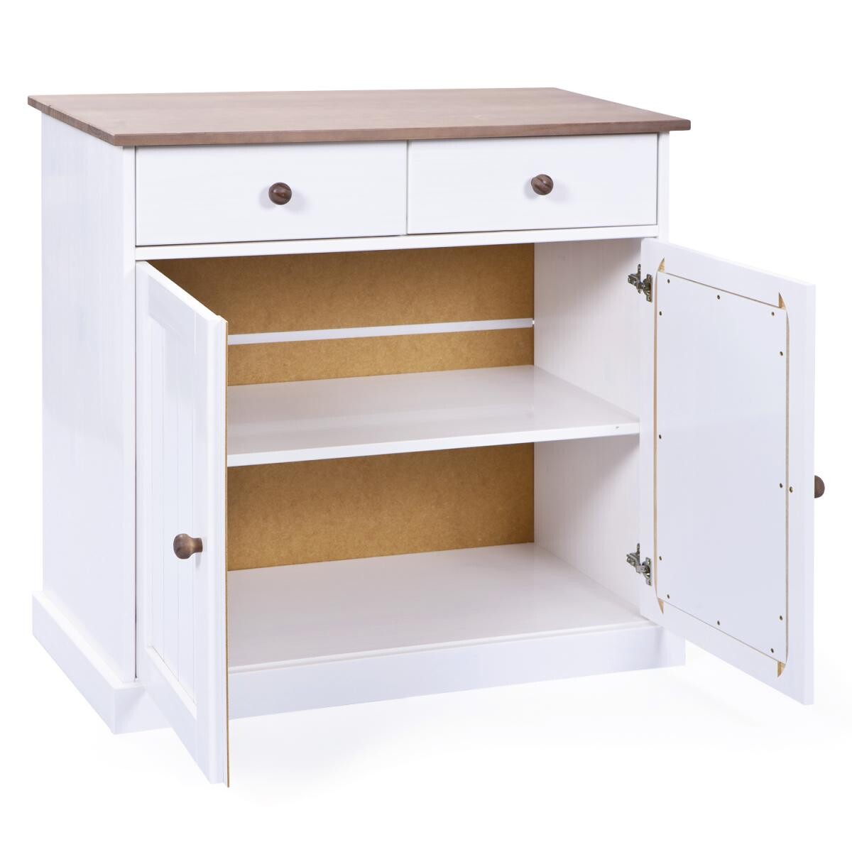 Kommode Westerland weiß lackiert B/H/T: ca. 90x86x45 cm