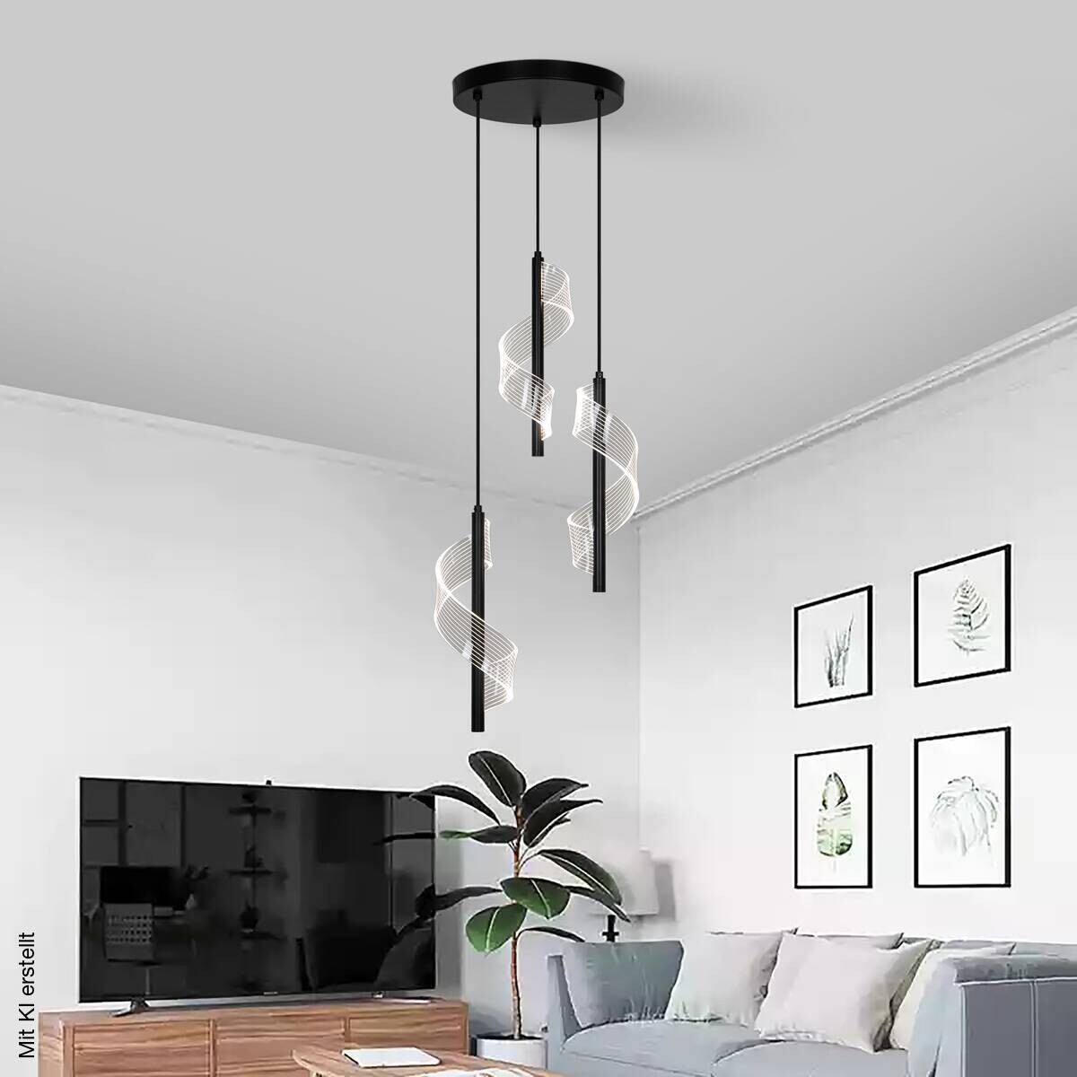 POCOline LED-Pendelleuchte Bene H/D: ca. 150x25 cm