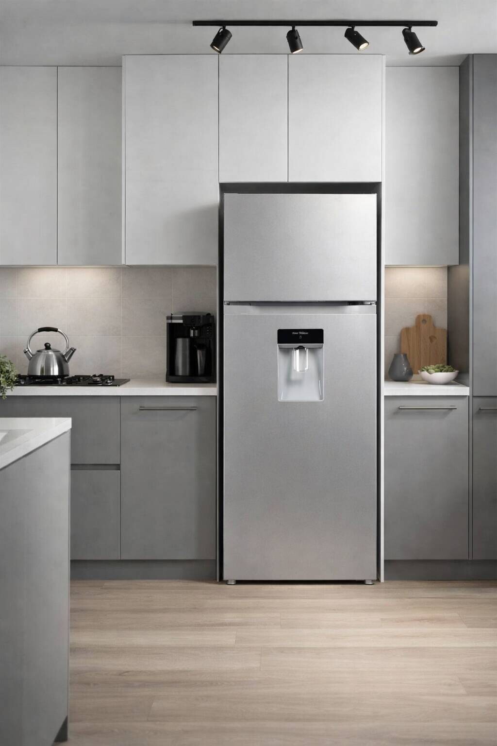 POCOline Kühl-/Gefrierkombination KGK 143-211DSIWD silber B/H/T: ca. 54x142,8x55,1 cm