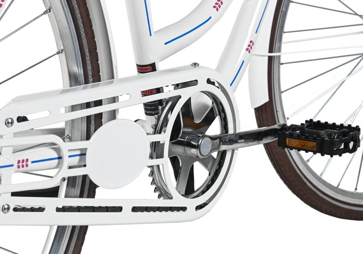 DaCapo City-Bike Classic Premium 28 Zoll Rahmenhöhe 53 cm 1 Gänge weiß weiß ca. 28 Zoll