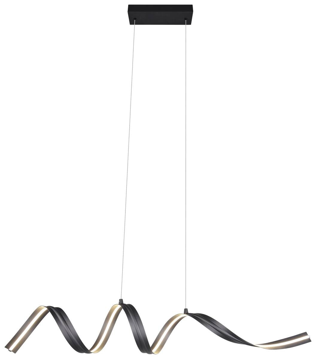 Reality LED-Pendelleuchte Tivor schwarz Metall B/H/T: ca. 109x150x19,5 cm