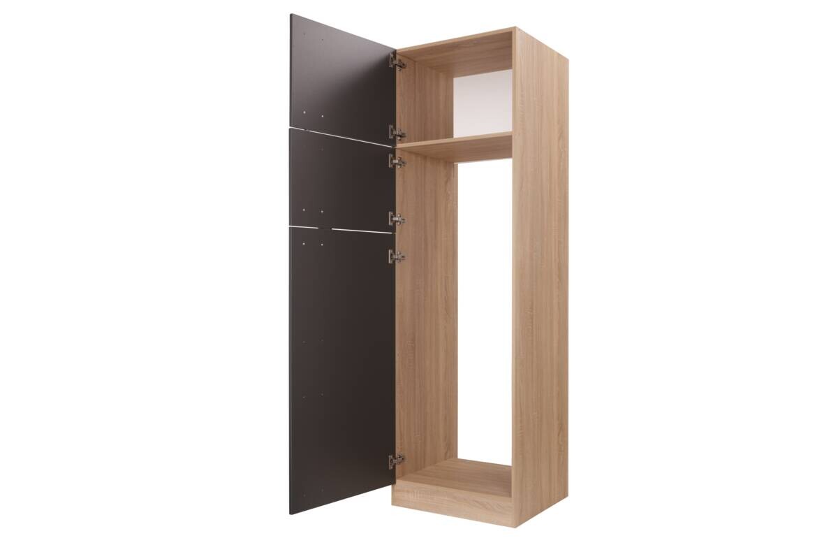 Kühlumbauschrank Merle grau B/H/T: ca. 60x200x60 cm