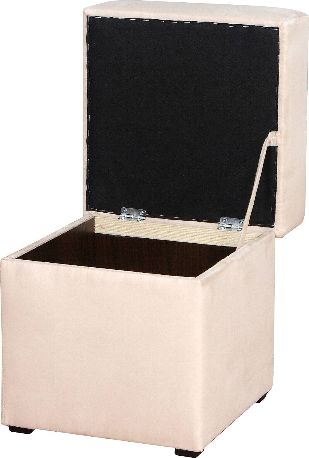 Hocker Anca schwarz B/H/T: ca. 41x43x42 cm