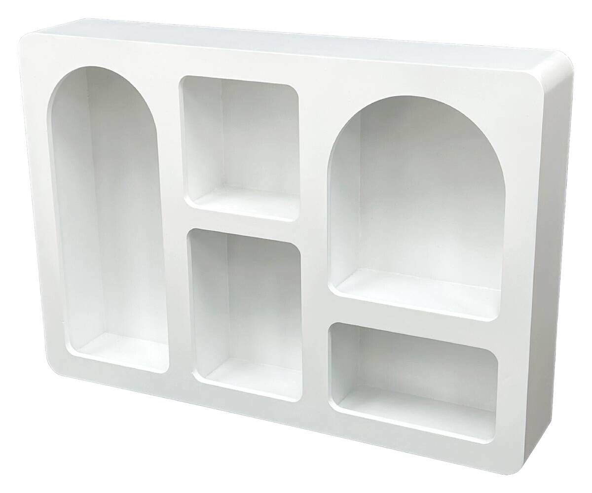 Wandregal Betty weiß B/H/T: ca. 35x50x9 cm