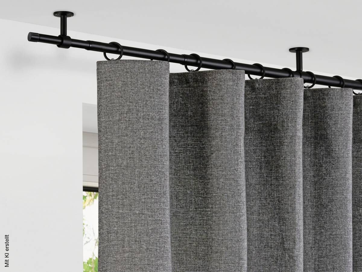 ondeco Stilgarnituren schwarz Metall ausziehbar von ca. 160 bis 280 cm 1.0 Läufe
