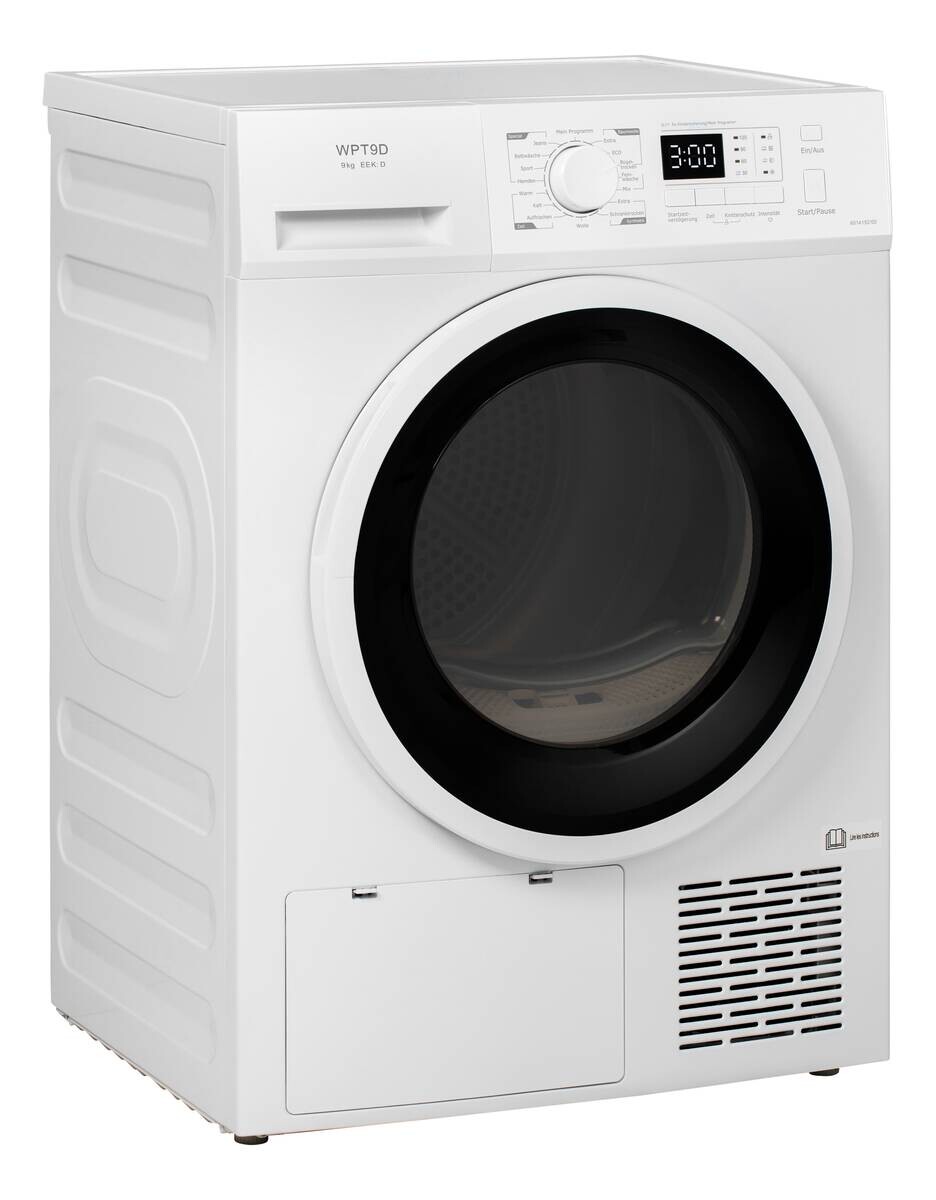 POCOline Wärmepumpentrockner WPT9DW16 weiß B/H/T: ca. 59,5x84,5x68 cm ca. 9 kg