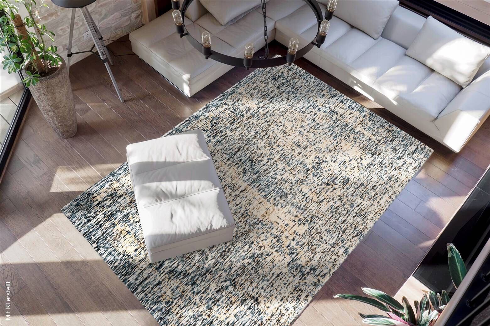 Padiro Kurzflorteppich Puerto 125 blau B/H/L: ca. 200x0,8x290 cm
