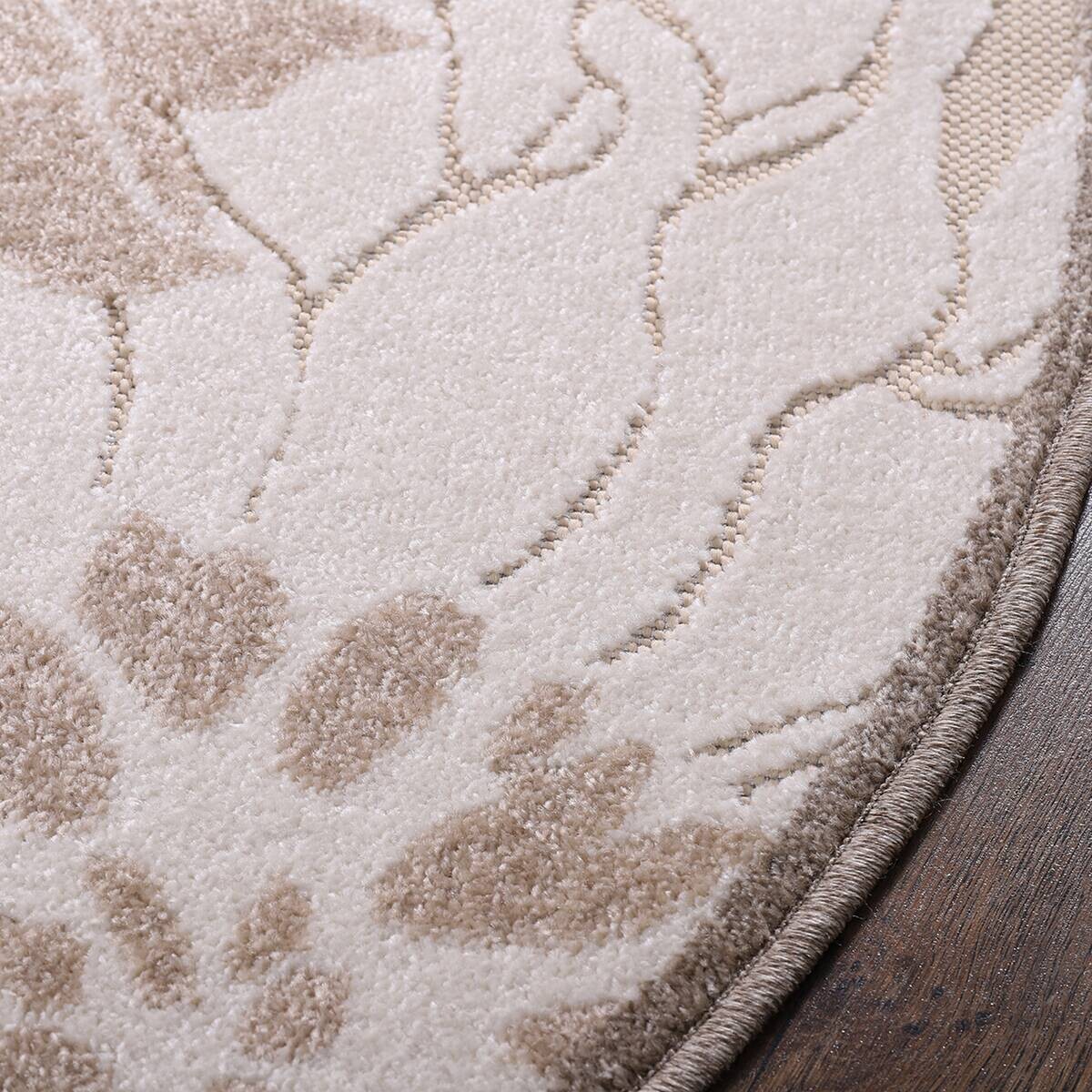 Sanat Outdoorteppich FLORAL creme B/L: ca. 200x200 cm