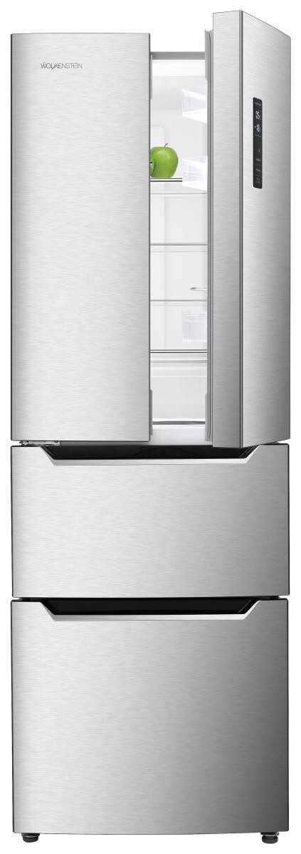 Wolkenstein Kühl-/Gefrierkombination FD351.4A++ Inox B/H/T: ca. 64x186x69 cm