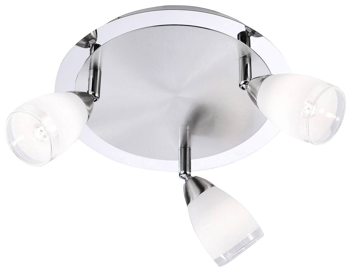 Just Light LED-Deckenleuchte Vino weiß Stahl B/H/L: ca. 24x16x24 cm G9 3 Brennstellen