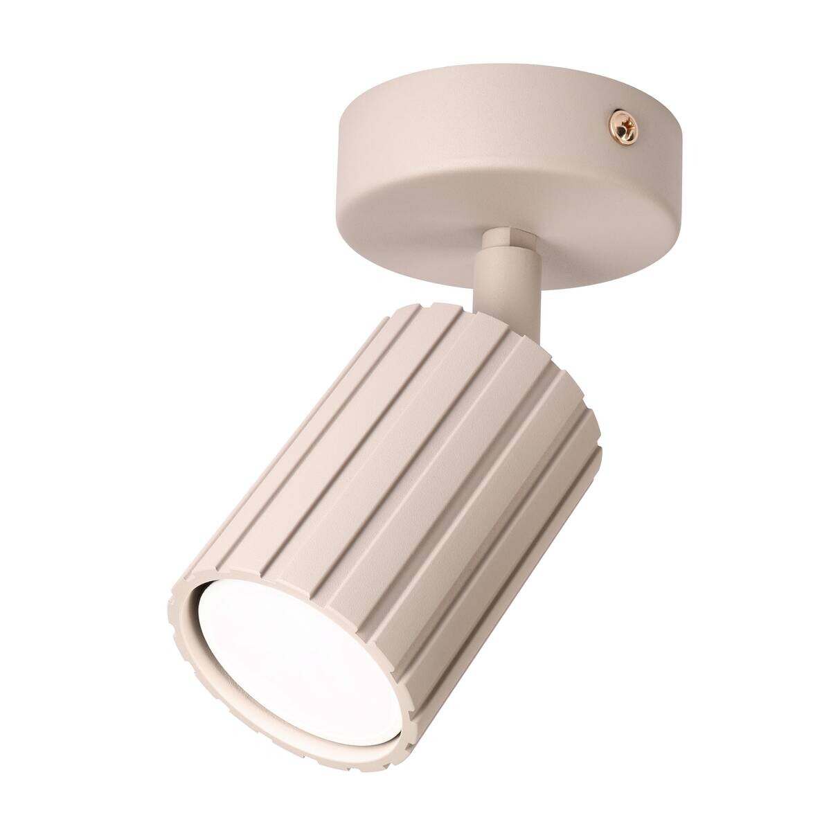 Lamkur Wandleuchte Prisma beige Stahl B/H/L: ca. 8x16x8 cm GU10 1 Brennstellen