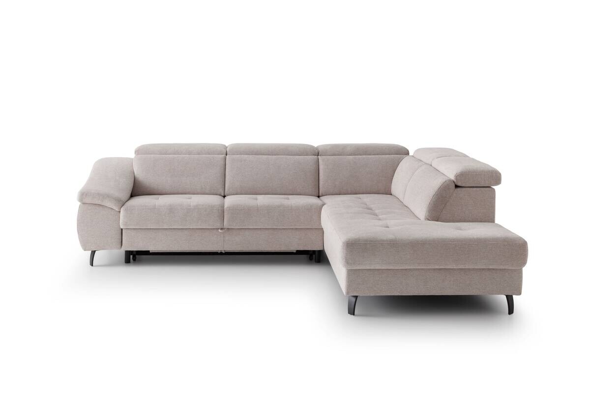 Ecksofa mit Bettfunktion leinen Flachgewebe B/H/T: ca. 280x96x238 cm