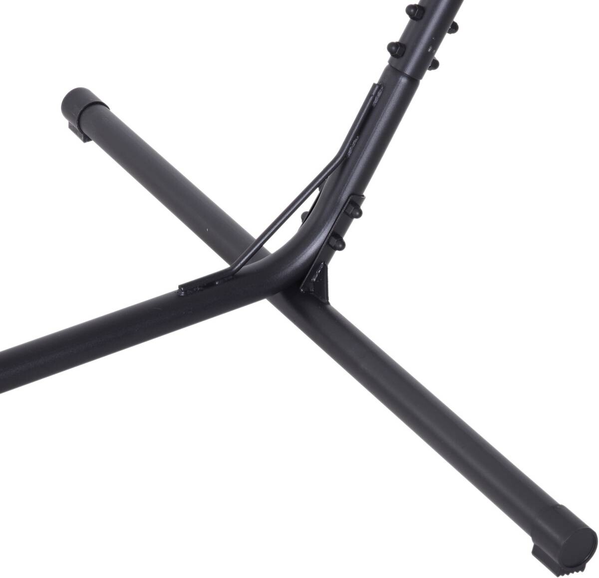 Outsunny Hängemattengestell schwarz Metall B/H/L: ca. 108x120x380 cm