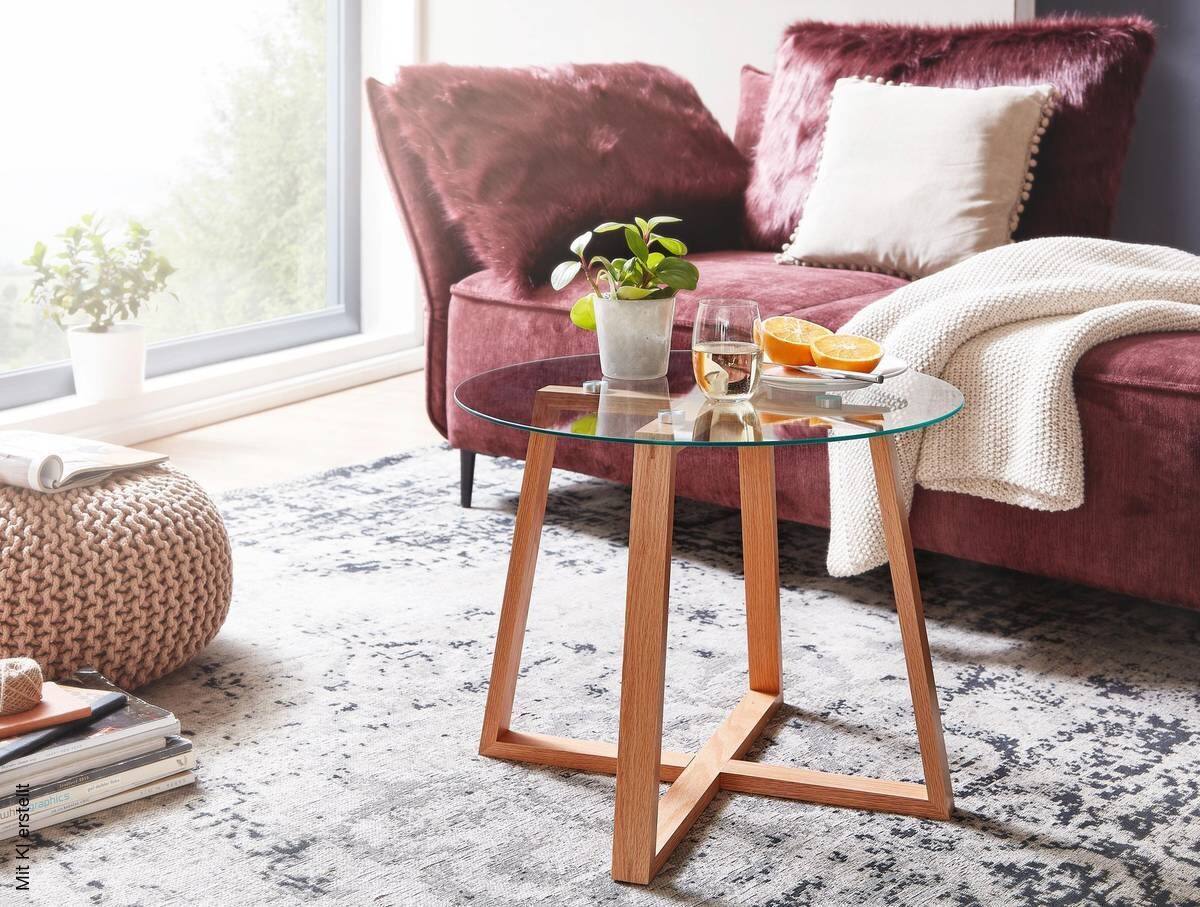 Couchtisch braun B/H/T: ca. 58x47x58 cm