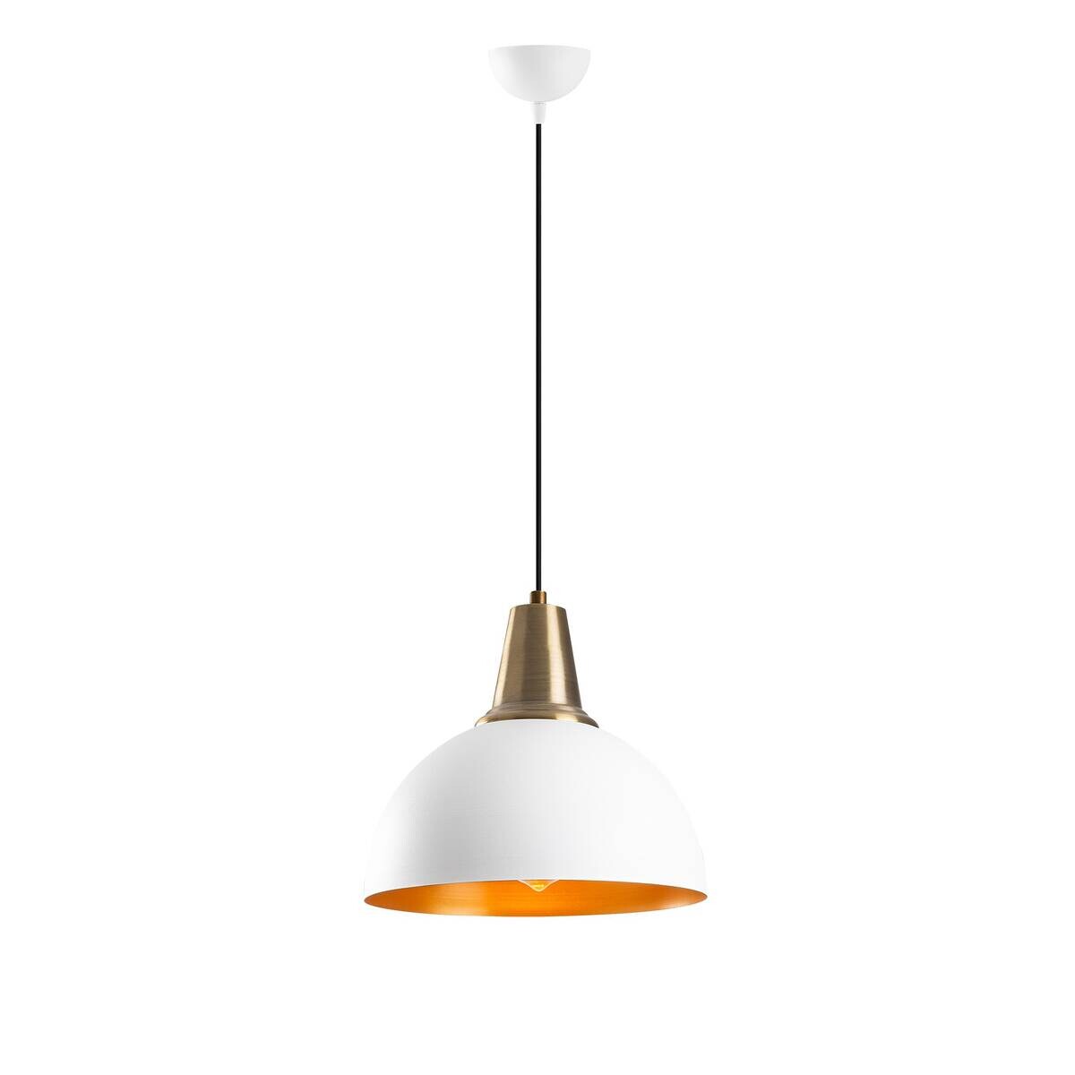 Opviq Pendelleuchte weiß B/H/T: ca. 30x121x30 cm E27 1 Brennstellen