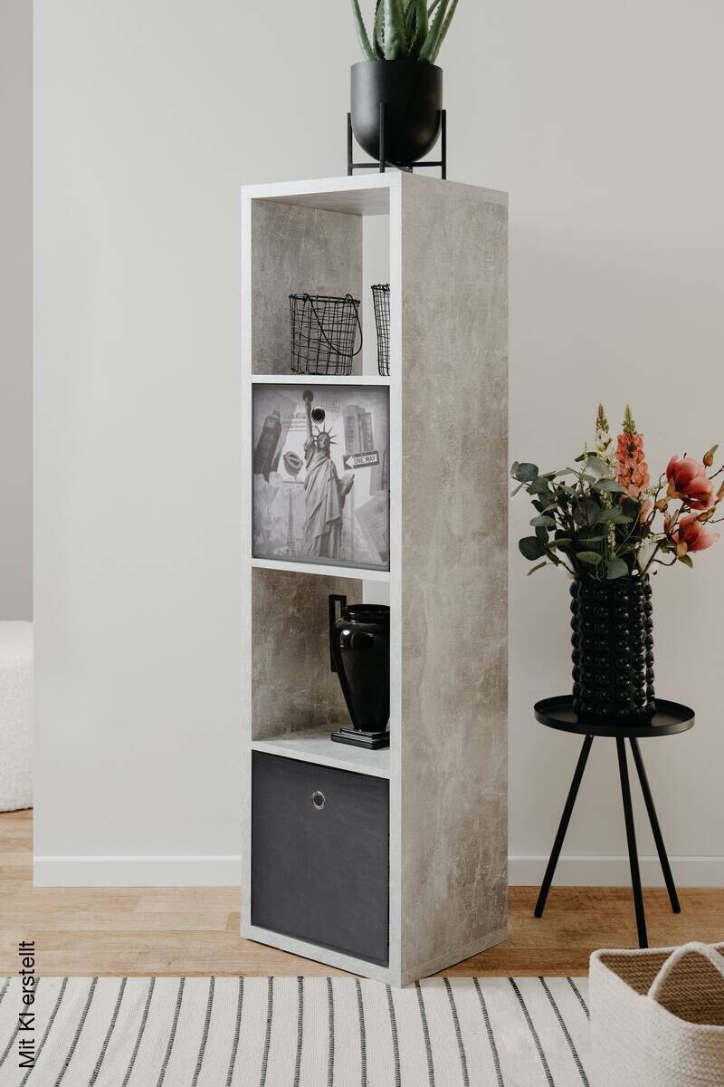 Raumteiler Max Beton Optik B/H/T: ca. 38x141x33 cm