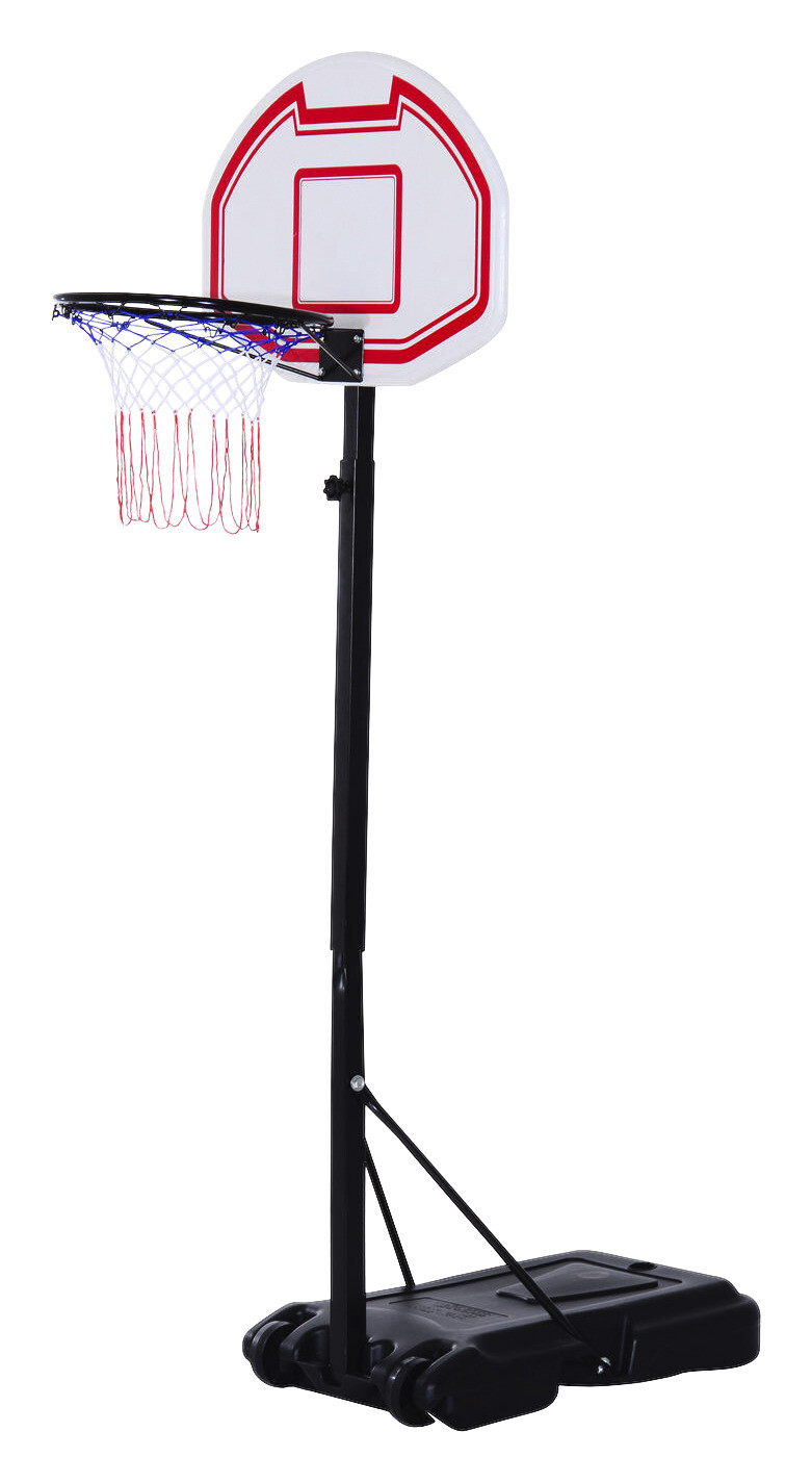 HOMCOM Basketballkorb schwarz B/H/L: ca. 73x210x74 cm