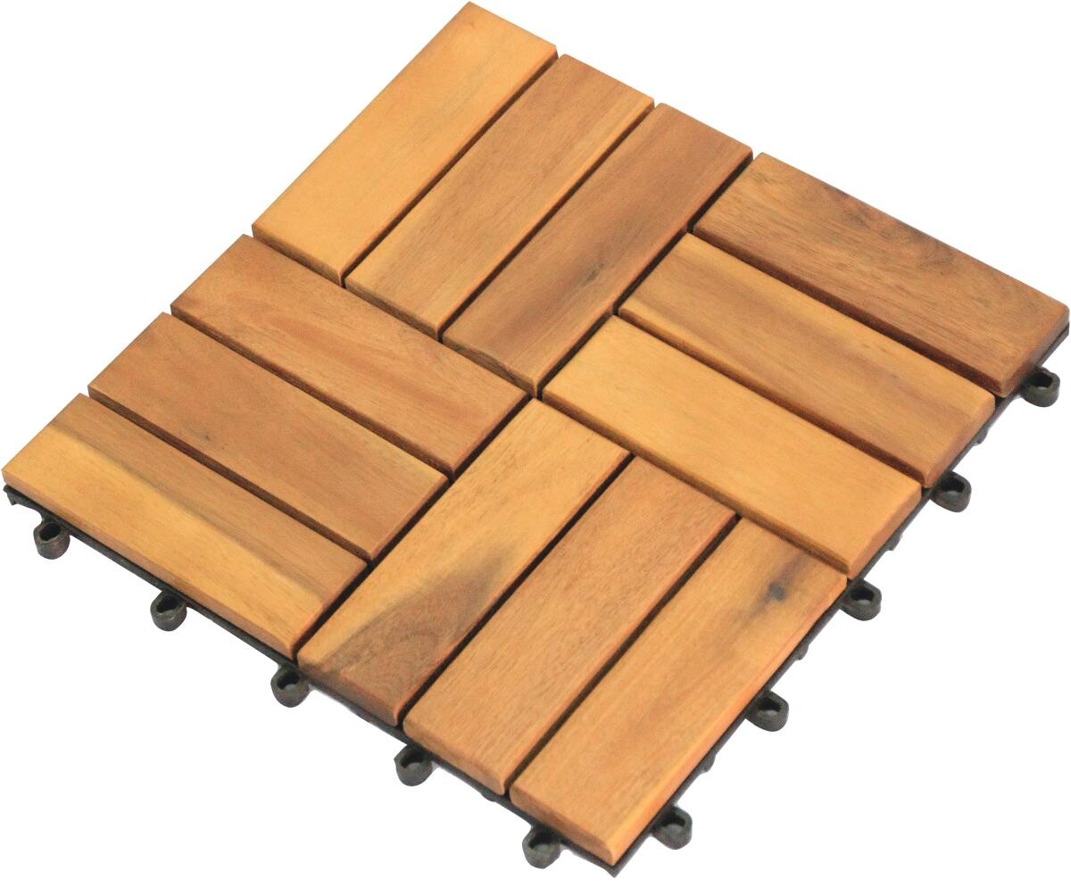 POCOline Terrassenfliese Akazie Akazie B/L: ca. 30x30 cm