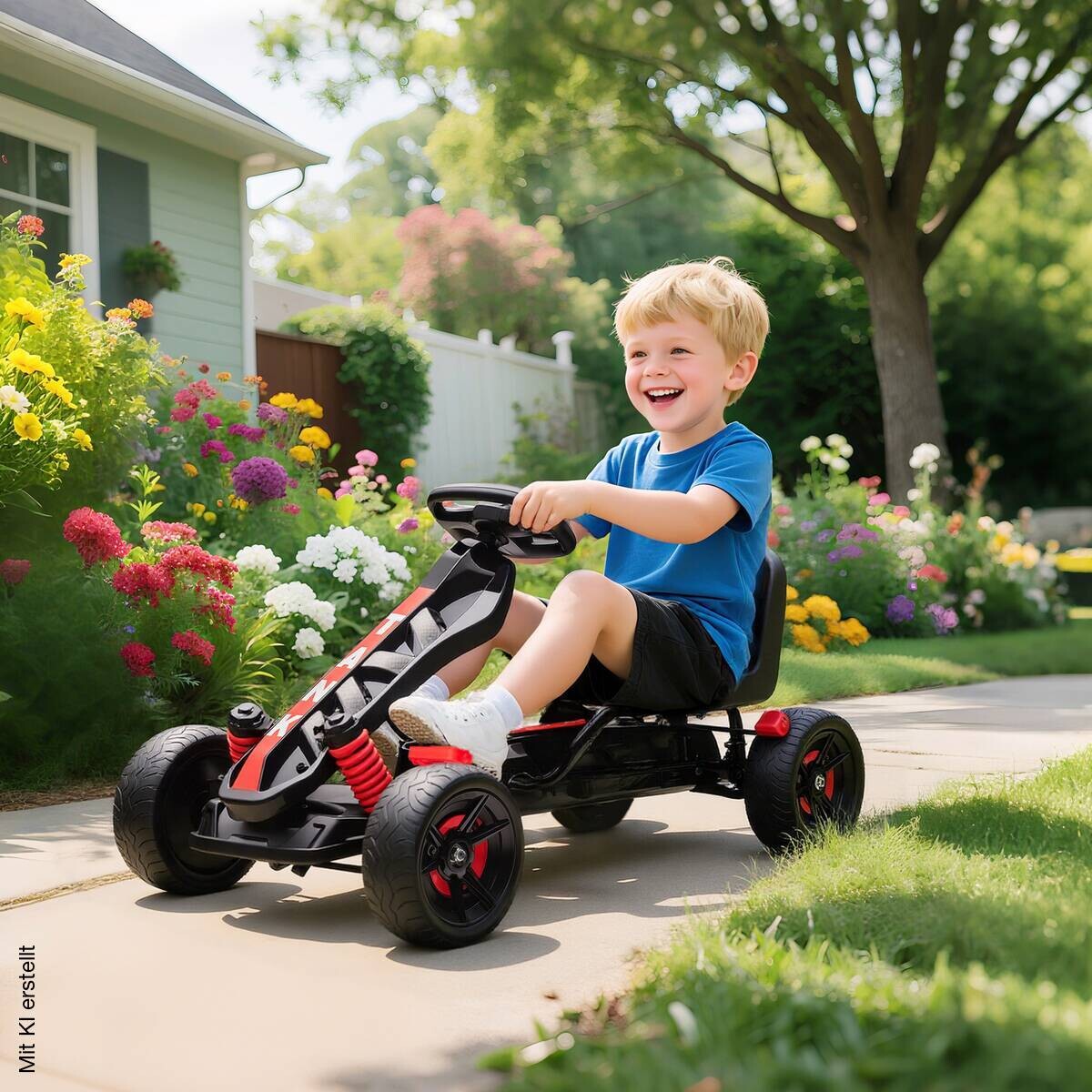 AIYAPLAY Kinder Gokart rot B/H/L: ca. 59x60,5x100 cm