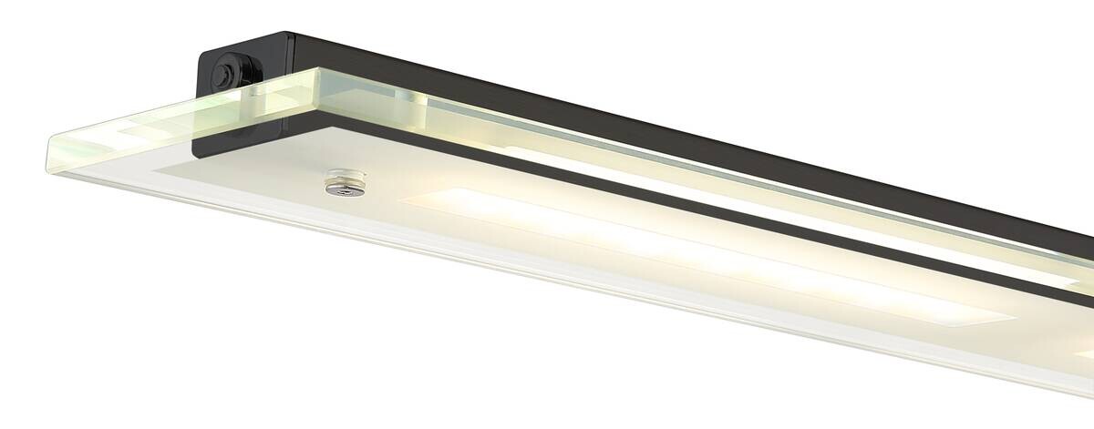 GLOBO LED-Pendelleuchte Novak schwarz Metall Glas B/L/D: ca. 9x88x150 cm