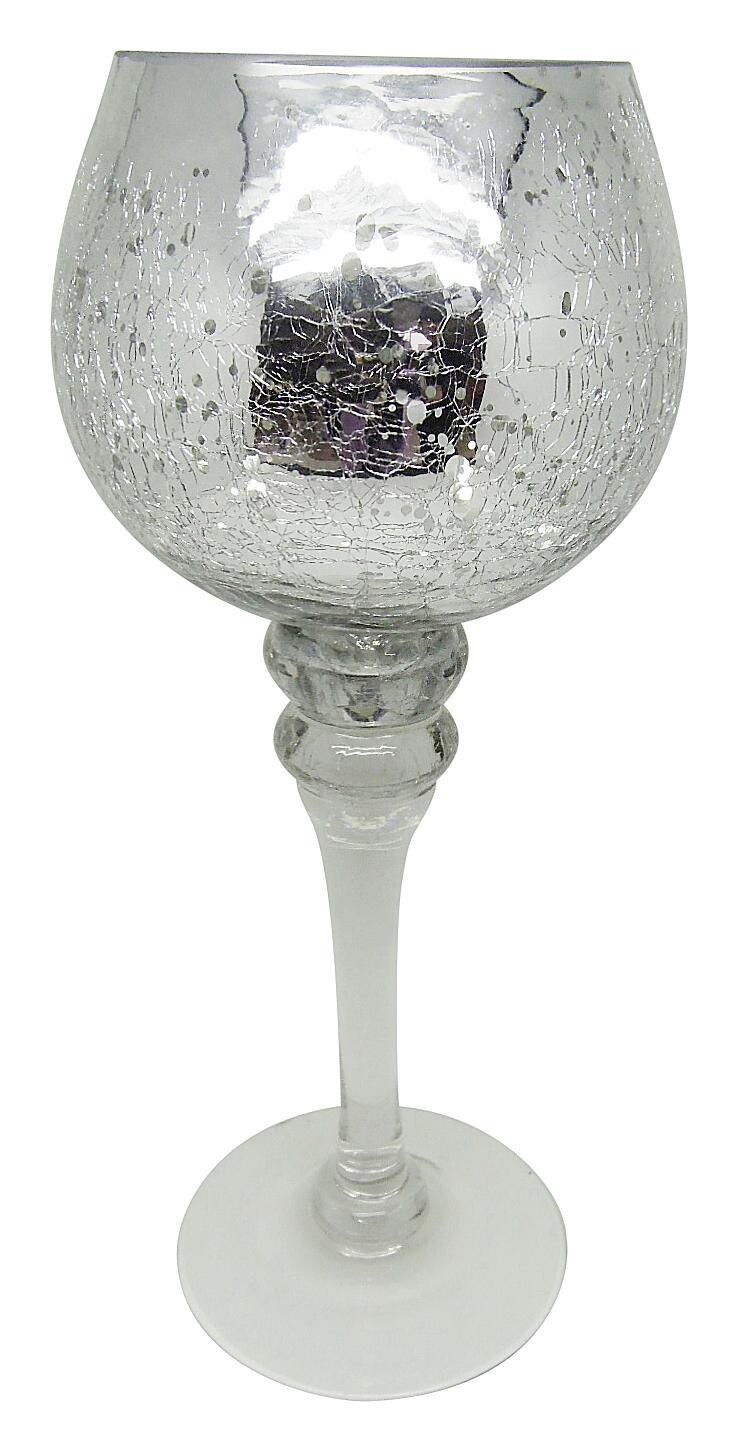 POCOline Windlicht silber Glas