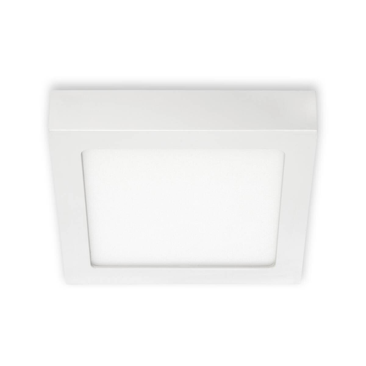 GLOBO LED-Deckenleuchte Fire weiß Metall B/H/T: ca. 17x3,2x17 cm