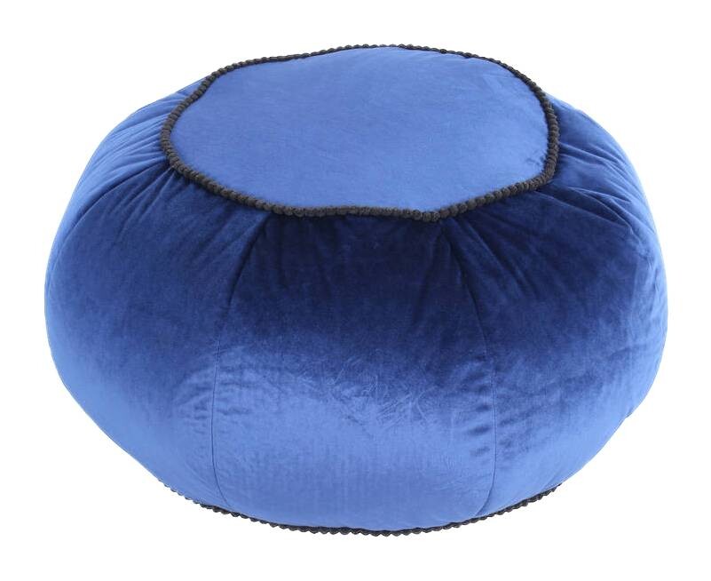 360 Living Hocker Taj Mahal 300 blau H/D: ca. 35x65 cm