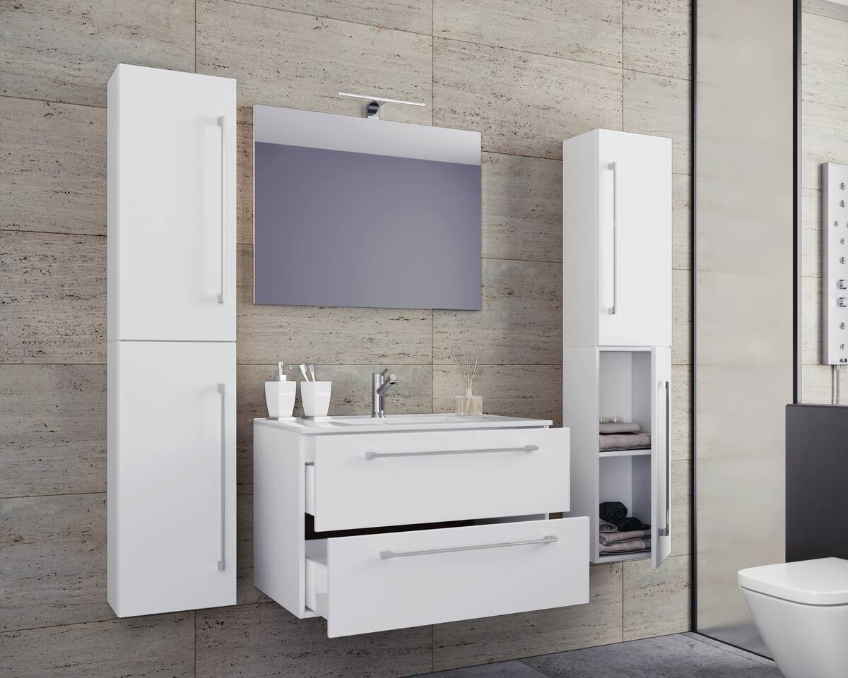 Waschplatz 5tlg-Badinos weiß B/H/T: ca. 60x50x46 cm