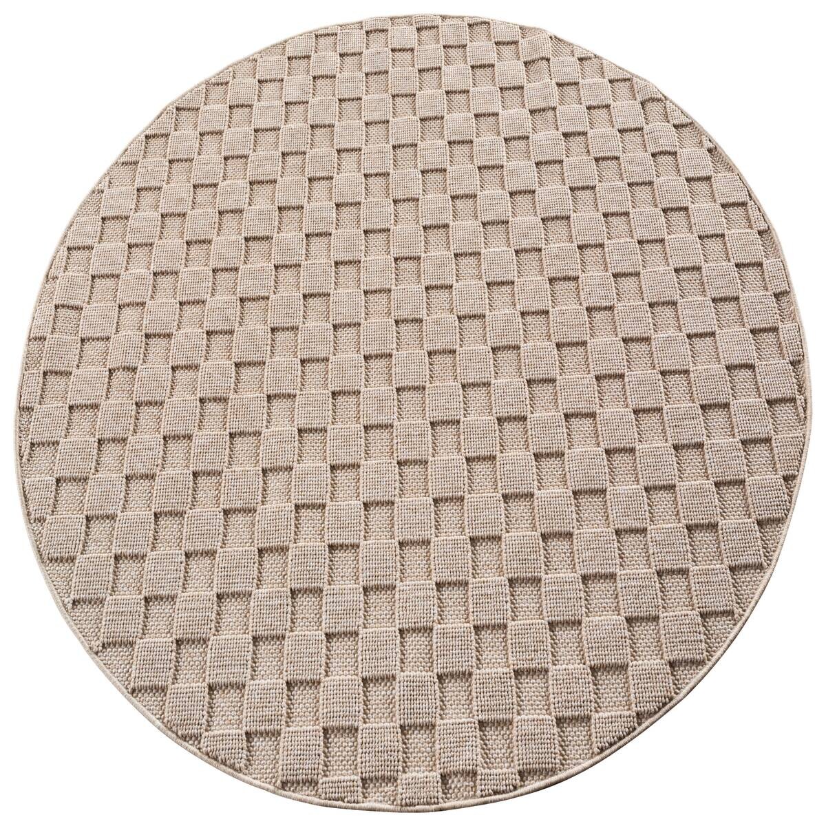 Ayyildiz Kurzflorteppich HELIX beige B/H/L: ca. 80x0,7x80 cm