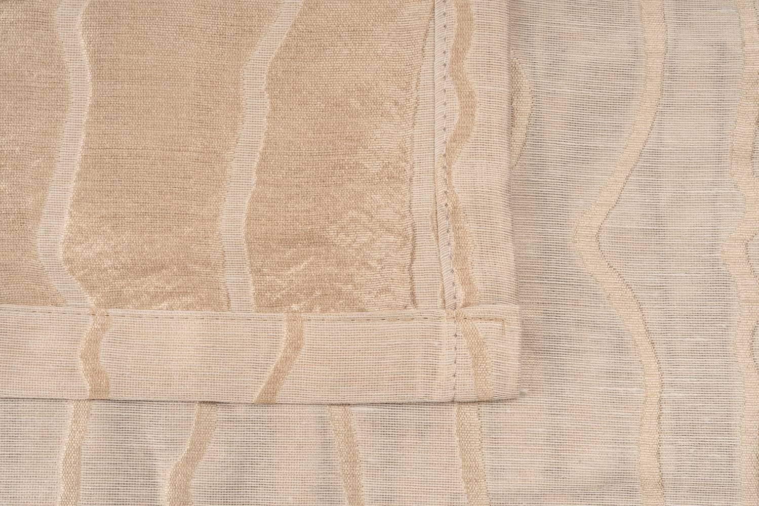 Kombivorhang 2er Pack Stream sand B/L: ca. 135x245 cm